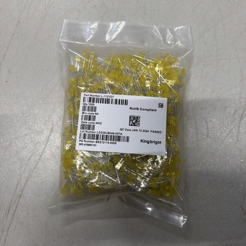 1000 pezzi 113ydt led - l-113ydt, giallo